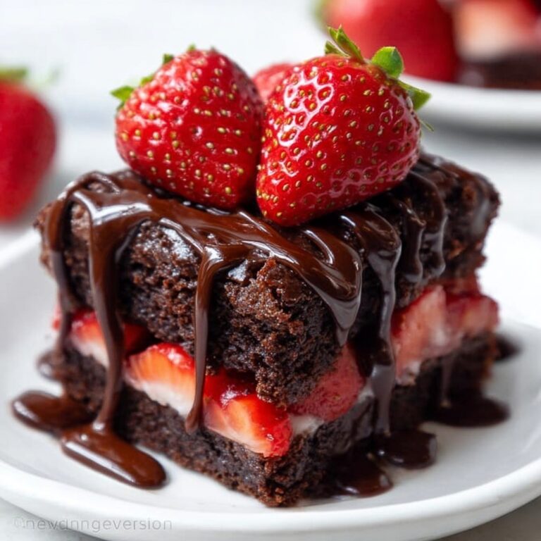 Chocolate Covered Strawberry Brownies: A Decadent Dessert Recipe You’ll Love Recipe