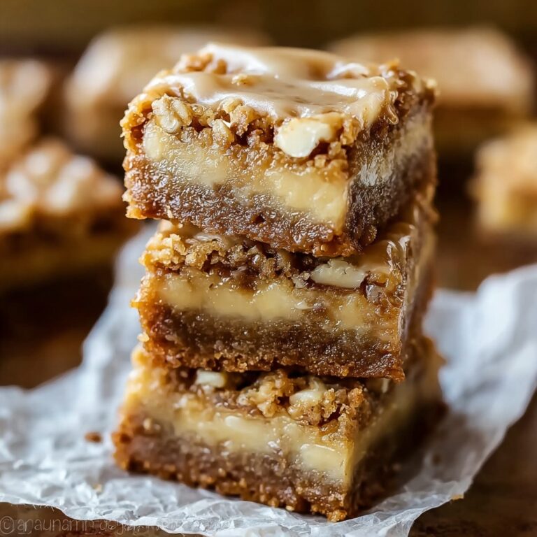 Maple Glazed Apple Blondies Recipe