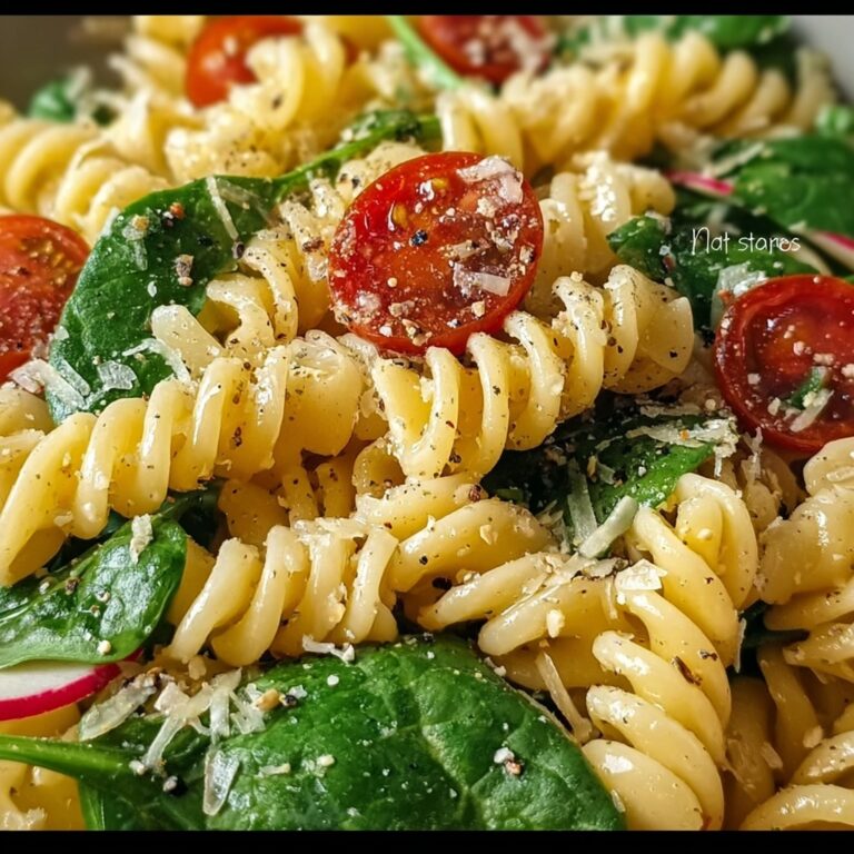 Savory Spinach Pasta Salad with Feta and Cranberries Recipe