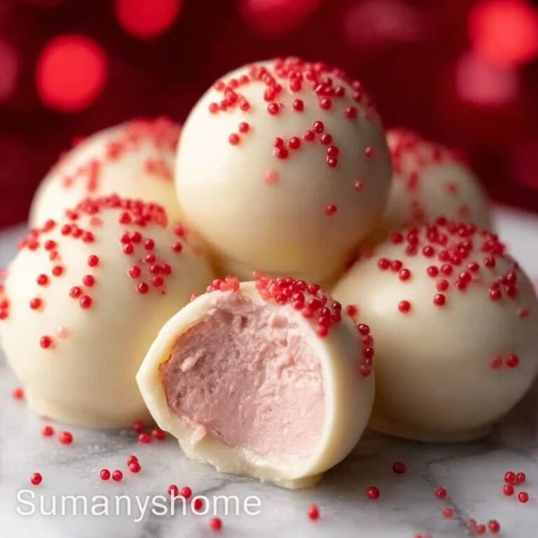 White Chocolate Strawberry Truffles Recipe