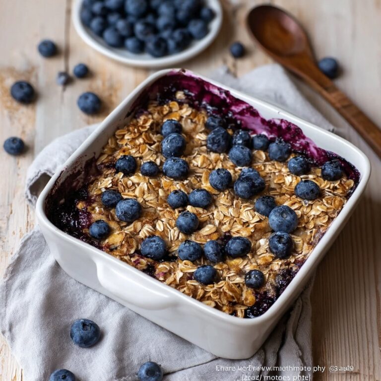 Blueberry Baked Oatmeal Recipe