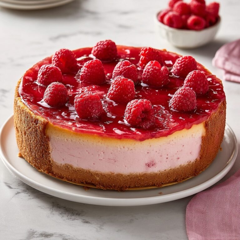 Easy Baked Raspberry Cheesecake Recipe