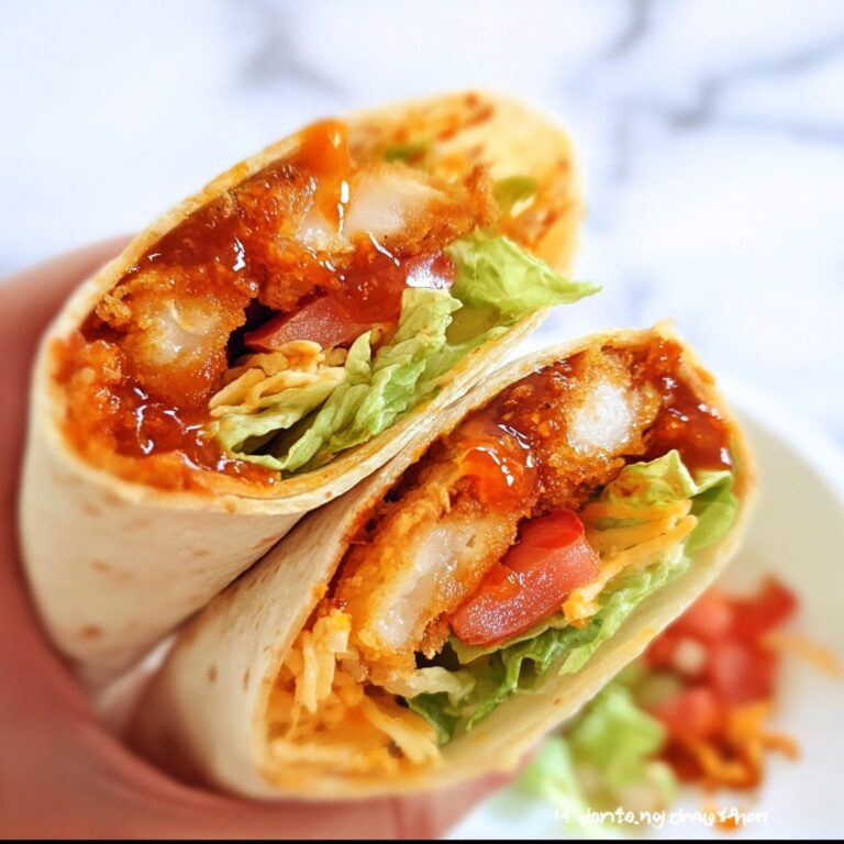 Sticky Chicken Finger Wraps Recipe