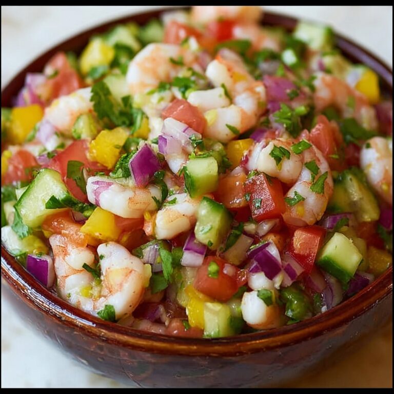 Zesty Shrimp Ceviche with Lime, Tomato, and Avocado Recipe