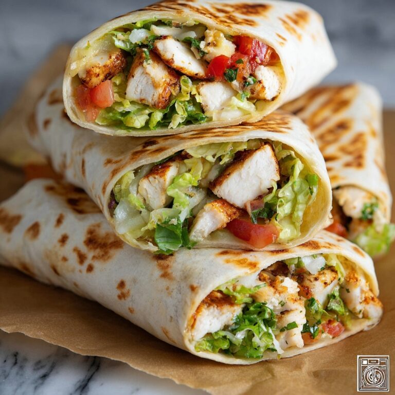 Grilled Garlic Chicken Wraps Recipe