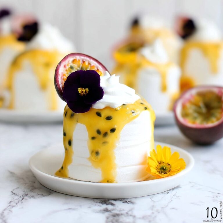 Vegan Meringue Nests with Passion Fruit Curd and Cream Recipe