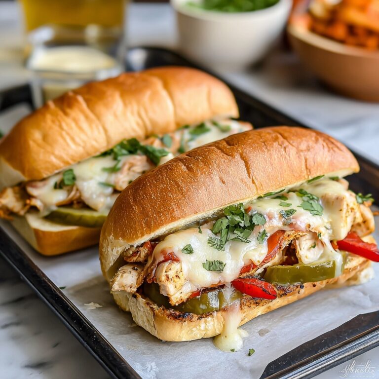 Slow Cooker Chicken Philly Sandwiches Recipe