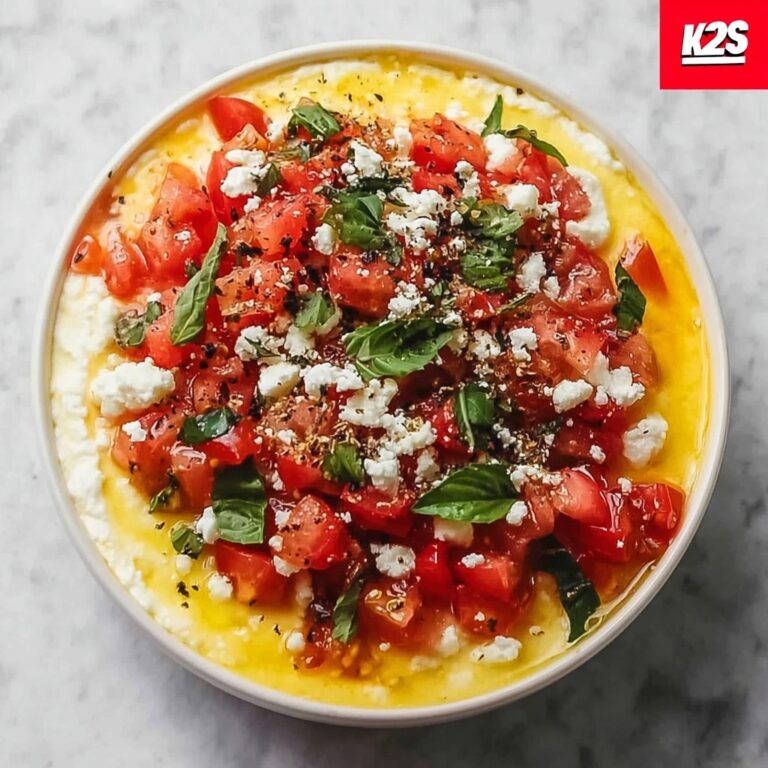 Creamy Bruschetta Dip: No-Cook Appetizer for Effortless Parties Recipe