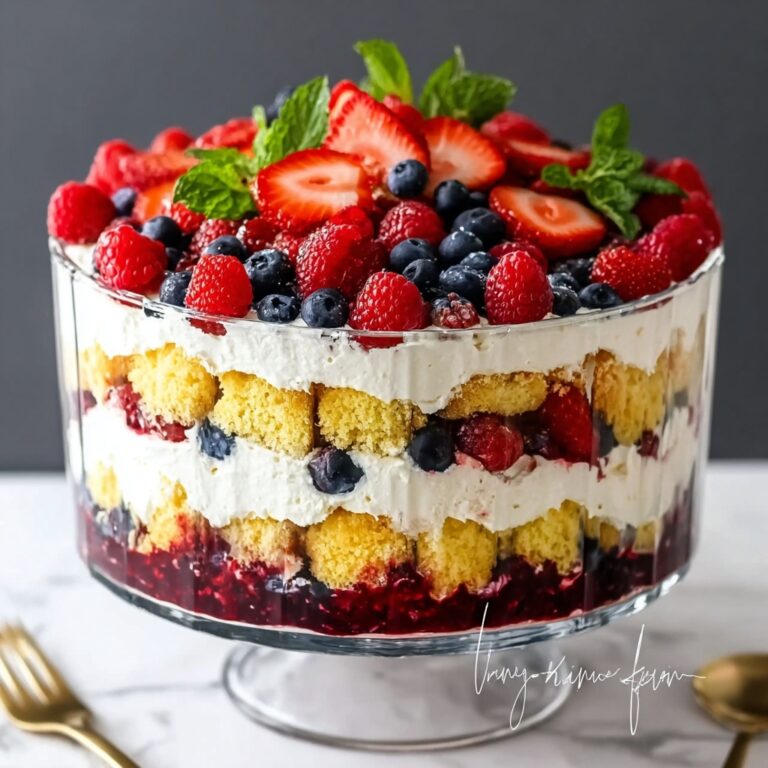 Heavenly Keto Berry Trifle Cake Recipe