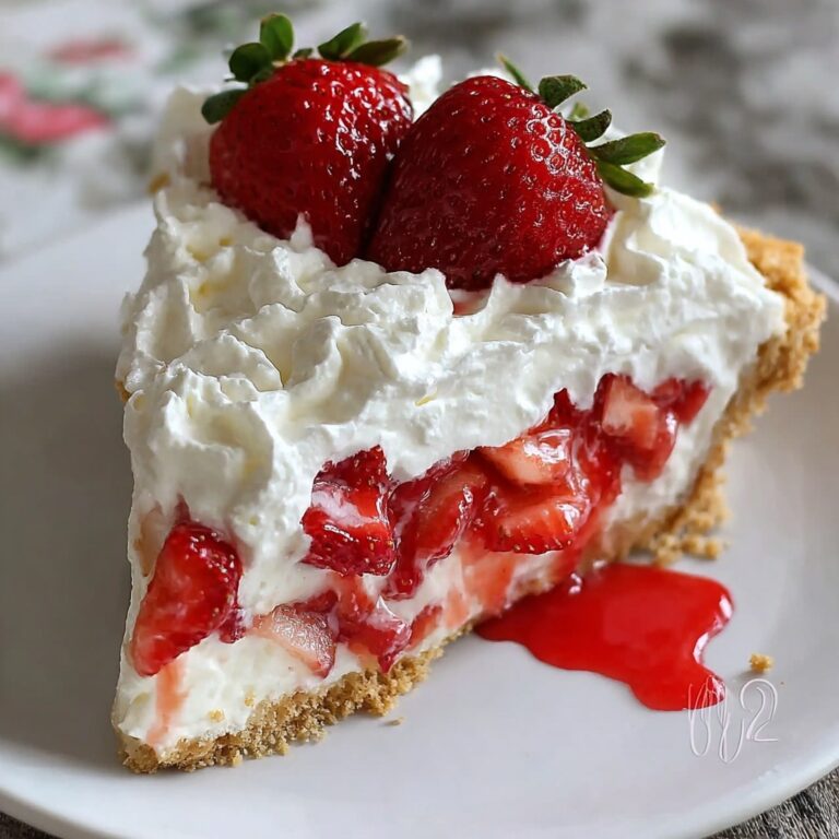 Strawberry Cream Angel Pie Recipe