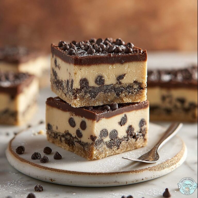 No Bake Cookie Dough Bars Recipe