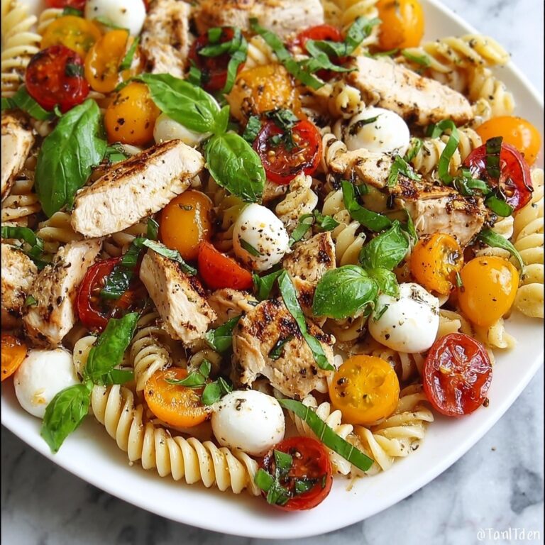 Delicious Chicken Caprese Pasta Salad for Quick Dinners Recipe