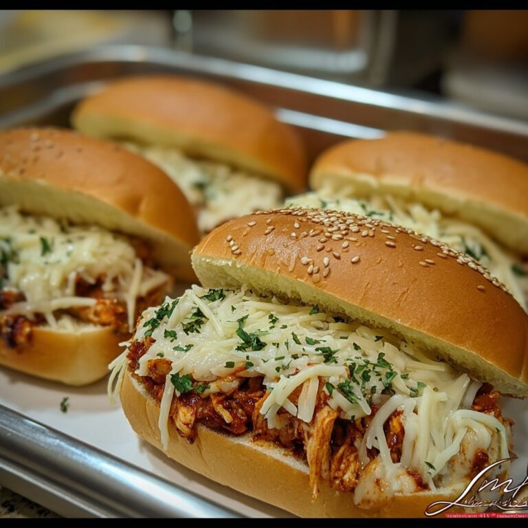 Slow Cooker Parmesan Garlic Chicken Sandwiches Recipe