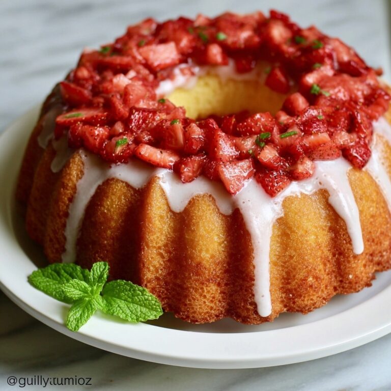 Strawberry Pound Cake with Strawberry Glaze Recipe